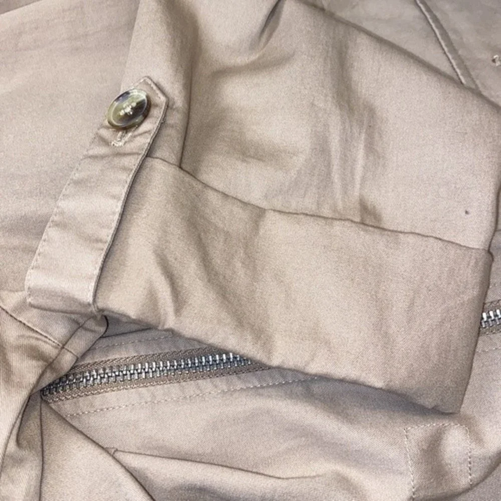 Croft & Barrow utility jacket tan lightweight 4 pockets drawstring size M - Picture 12 of 13
